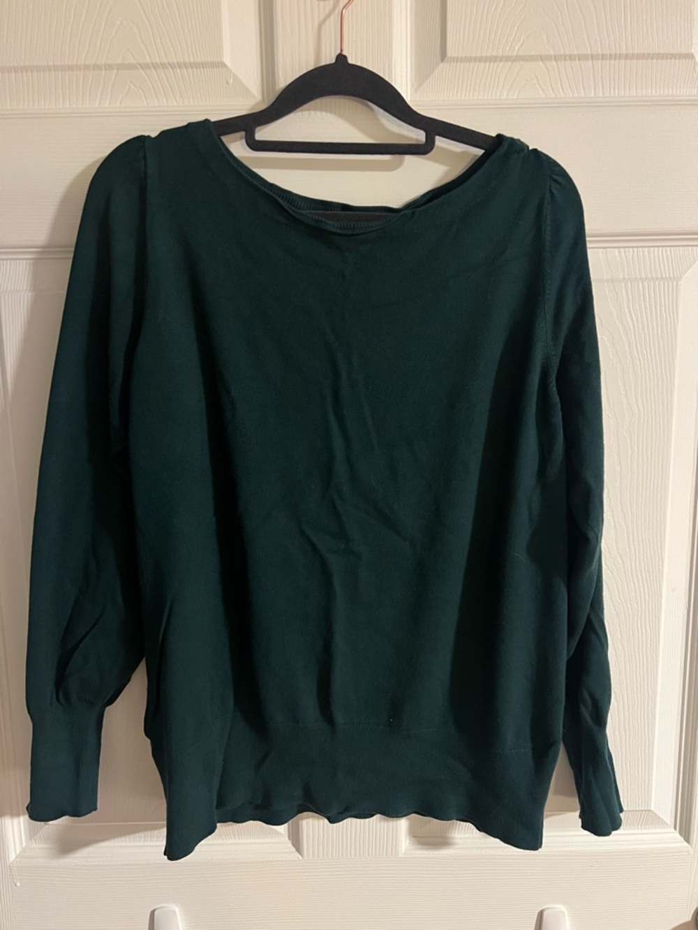 Ann Taylor Factory Deep Teal Crewneck Sweater